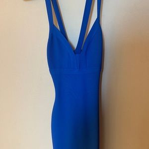 Blue bandage dress